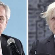 Reunión bilateral de Alberto Fernández con Boris Johnson