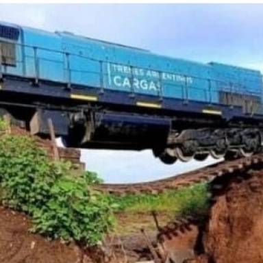 El colapso del puente ferroviario no afecta a Belgrano Cargas