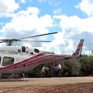 Río Pilcomayo: por vía aérea se asiste a las comunidades aisladas