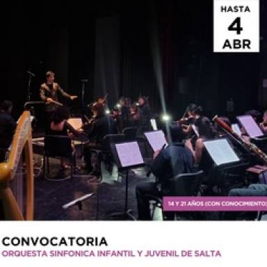 Jóvenes músicos podrán sumarse a la Orquesta Sinfónica Juvenil