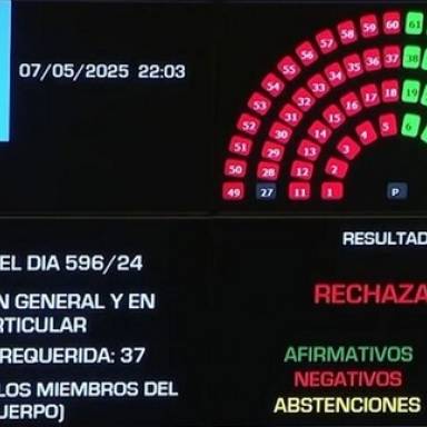 El Senado rechazó la ley de Ficha Limpia