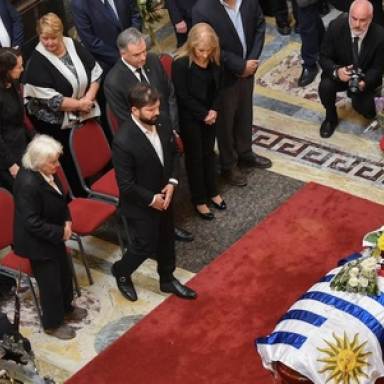 Los presidentes Boric y Lula despidieron a José Pepe Mujica