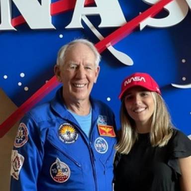 Noel de Castro Campos se prepara para viajar al espacio
