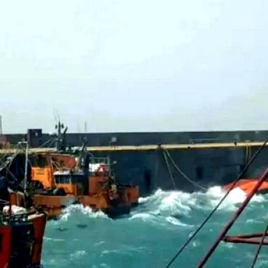 Santa Cruz: tres barcos pesqueros se hundieron por viento extremo