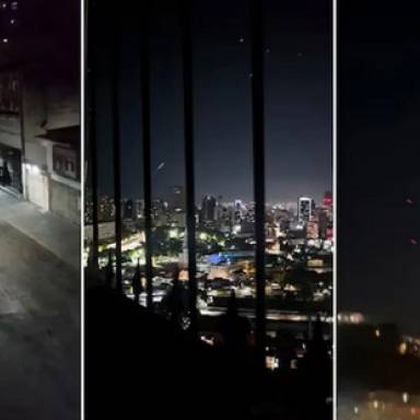 Disparos y drones  en Caracas