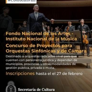 El Fondo Nacional de las Artes lanza concurso para orquestas