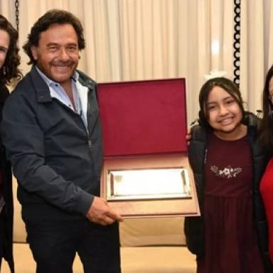 Sáenz recibió a Margarita Ponce