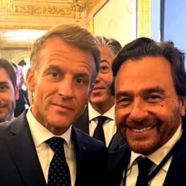 Sáenz participó del encuentro con Macron para promover inversiones