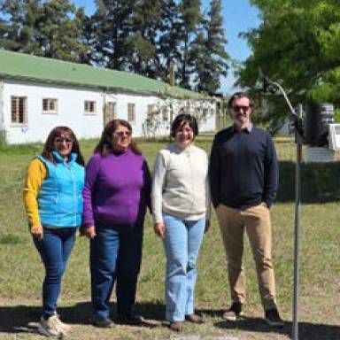 Estación meteorológica automatizada en El Galpón